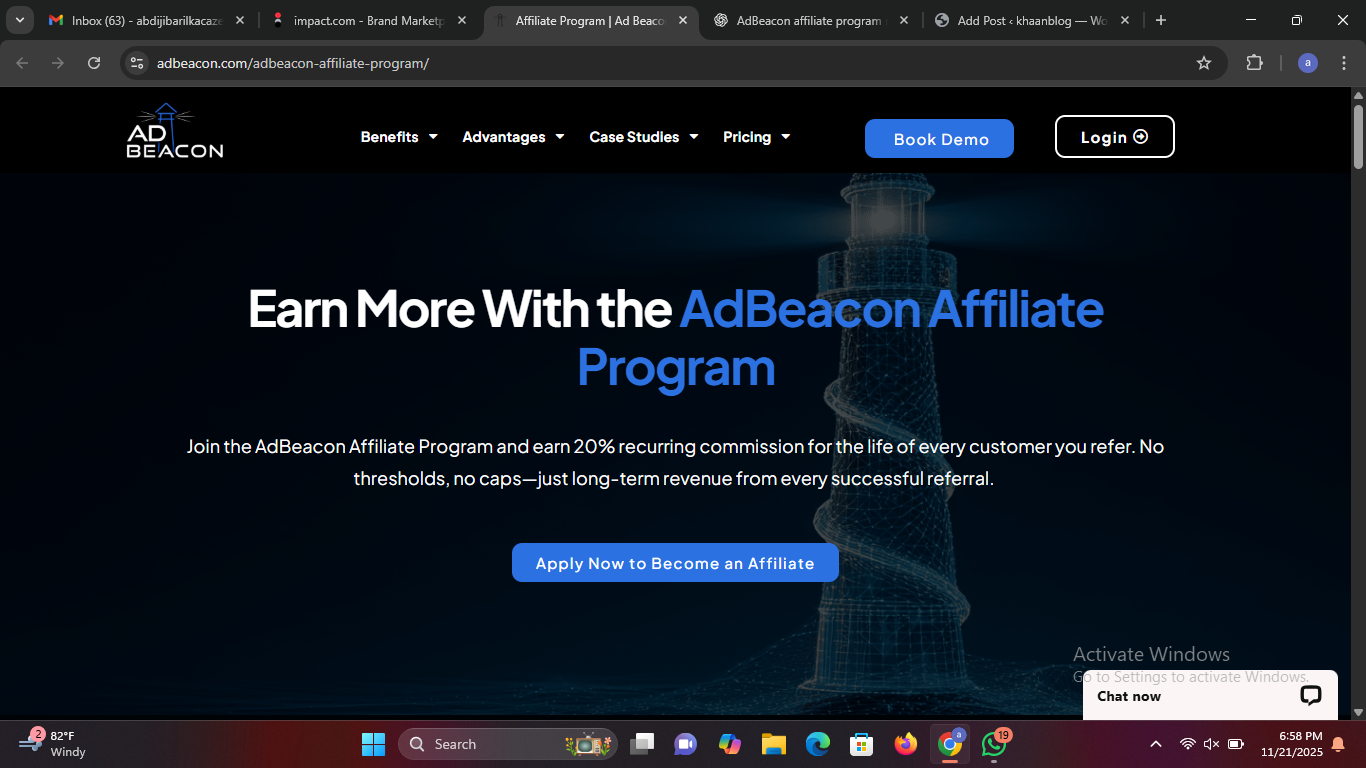 How to Join the AdBeacon Affiliate Program